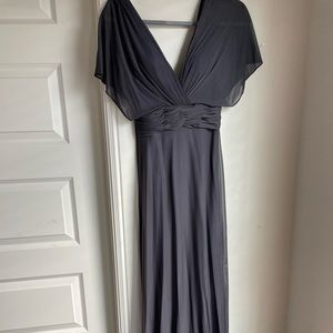 Allure Bridesmaid Smoke Chiffon Dress - Size 2